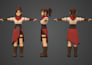 create 3d low poly character models, rigging, and animation for game assets